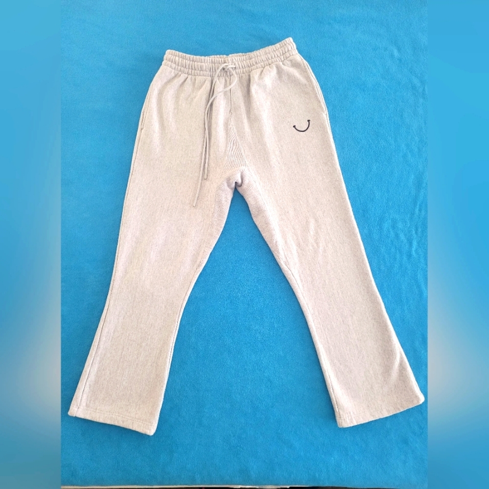 READYMADE Flare Sweatpants SMILE Gray RE-CO-GY-00-00-248 Logo Size S
